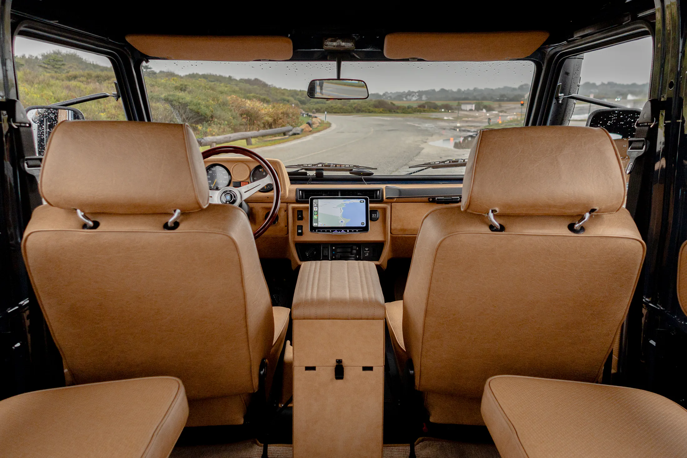 Tailored interior of a Banyan-restored G-Class